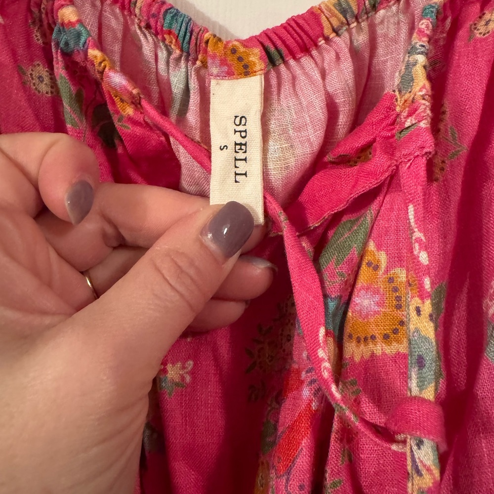 Spell Floral Pink Women's Dress - Picture 3 of 9